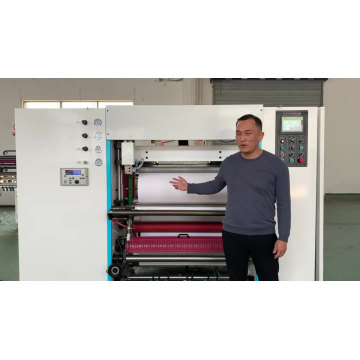 Computerized 80x80 Thermal Receipt Paper Rolls Slitting Machine